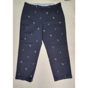 Brooks Brothers 346 Mens Pants Blue Palm Tree Print Golf *Rare* NWT 32x32